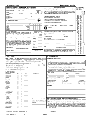 Personal Health Record Form Tinton Falls, NJ