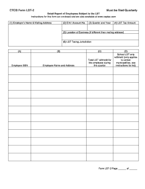 CTCB Form LST 2