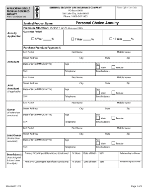 PREMIUM DEFERRED  Form