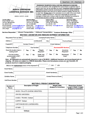 Trade Show Order Form