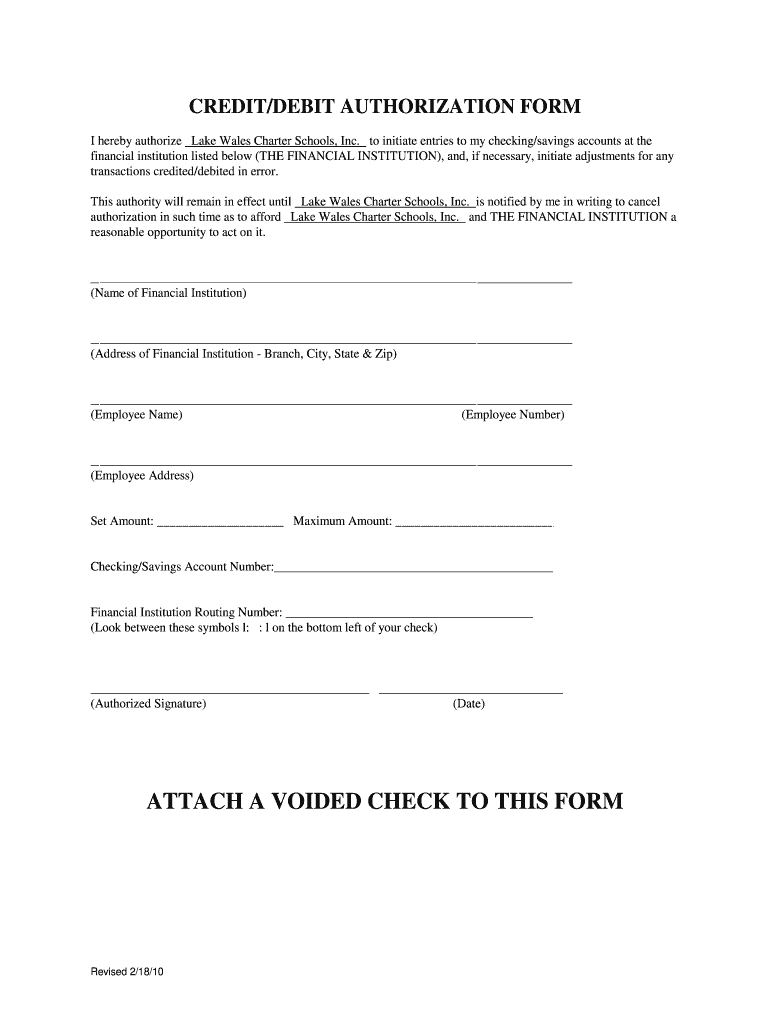  Fillable Ach Form 2010-2023