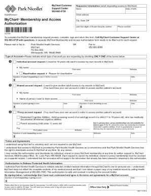 Park Nicollet Mychart App  Form