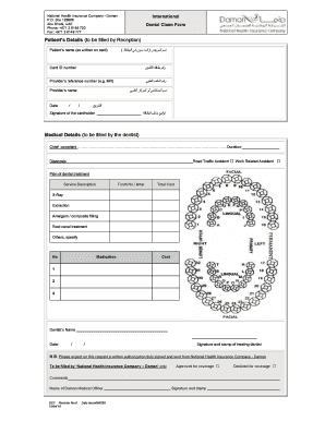 Daman Dental Claim Form