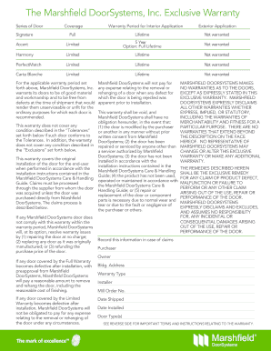 Marshfield Doorsystems Inc  Form