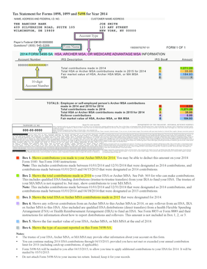 Tax Statement Forms 1099