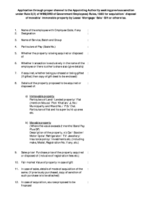 Rule 5 2 of Wbs Dro of Government Employees Rules 1980  Form