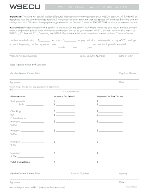 Wsecu Direct Deposit Form