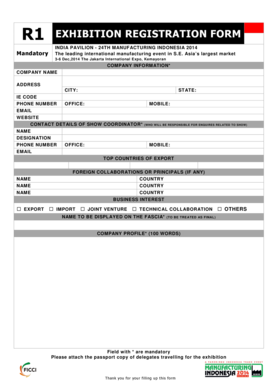 R1 EXHIBITION REGISTRATION FORM Spacesensein