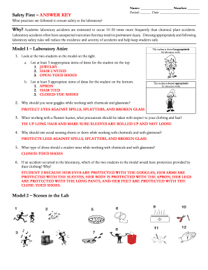 Model 1 Laboratory Attire Answers  Form