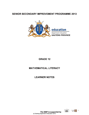 Platinum Mathematical Literacy Grade 12 PDF Download  Form