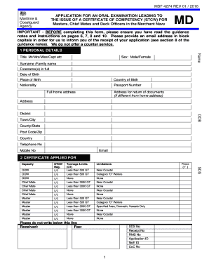 Msf 4274  Form