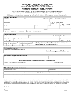 District 9 Welfare Trust  Form