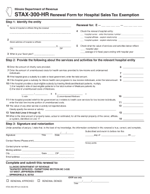 Illinois Revenue Sales Tax  Form