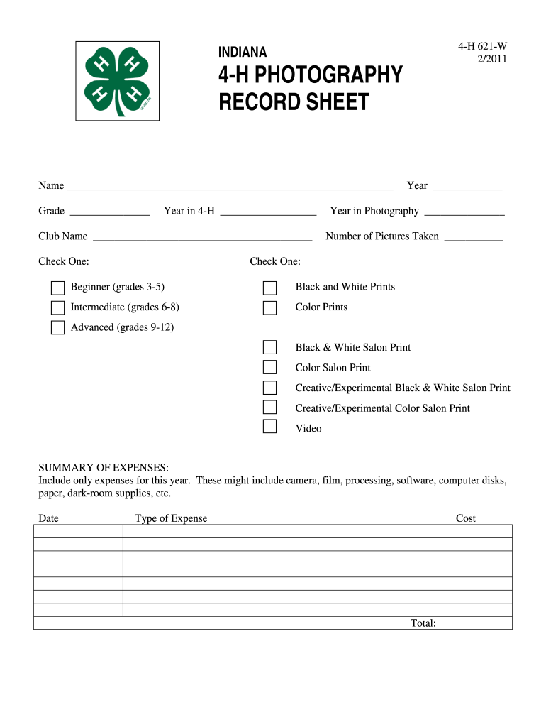  4h Sheet 2011-2024