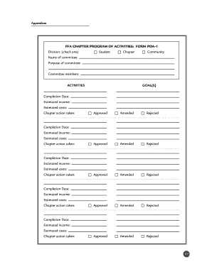 Ffa Poa Template  Form