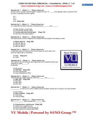 Cs302 Mcqs  Form