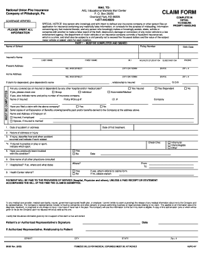 Fire Insurance Format