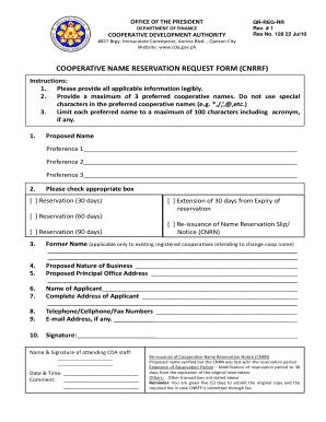 Cda Downloadable Forms