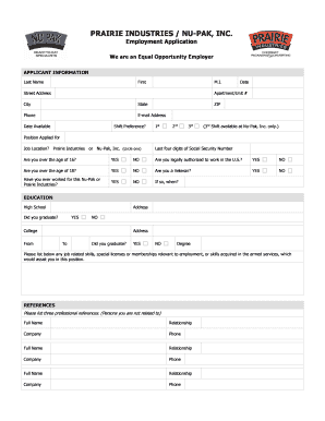 Nupak  Form