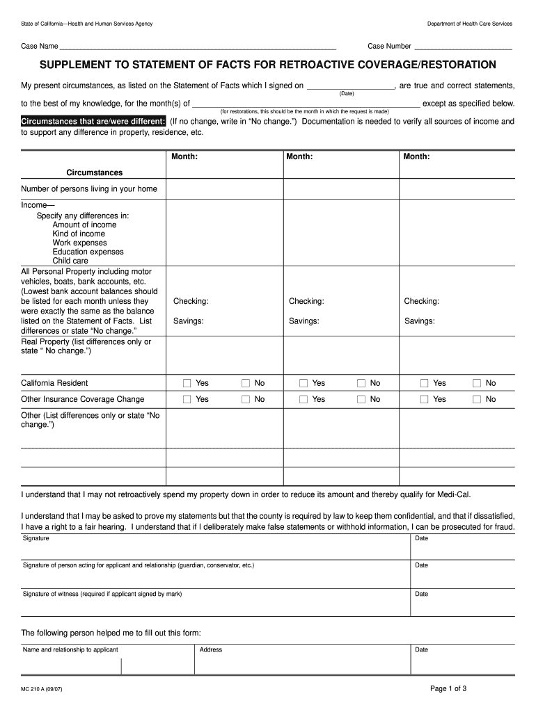 Mc210a Form