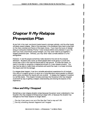 Chapter 11 My Relapse Prevention Plan Angelfire  Form
