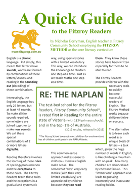 Fitzroy Readers Download PDF  Form