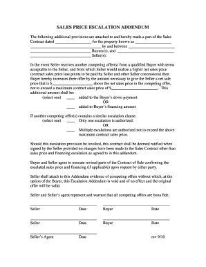SALES PRICE ESCALATION BADDENDUMb REMAX Action Forms