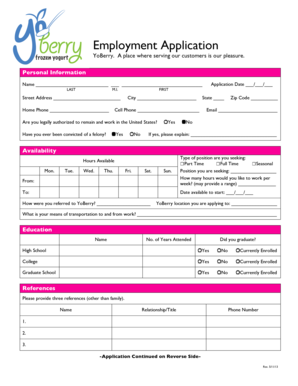 Yoberry Application Form