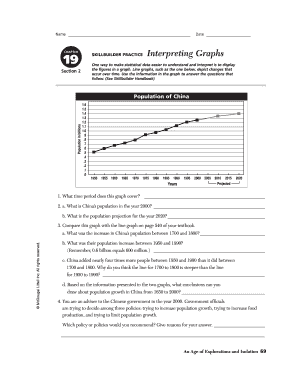 Skill Builder Interpreting Graphs Answer Key  Form