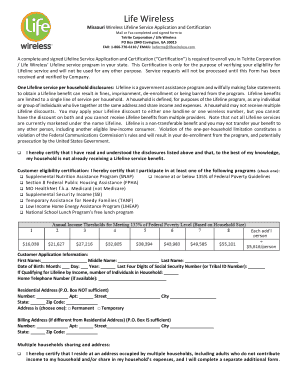 Lifewireless  Form