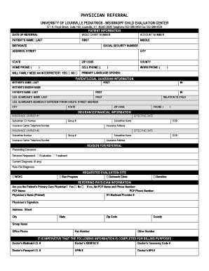 Weisskopf Center Referral Form