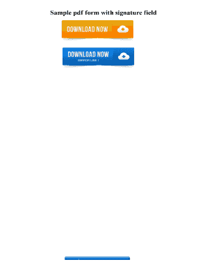 Sample PDF Form with Signature Field