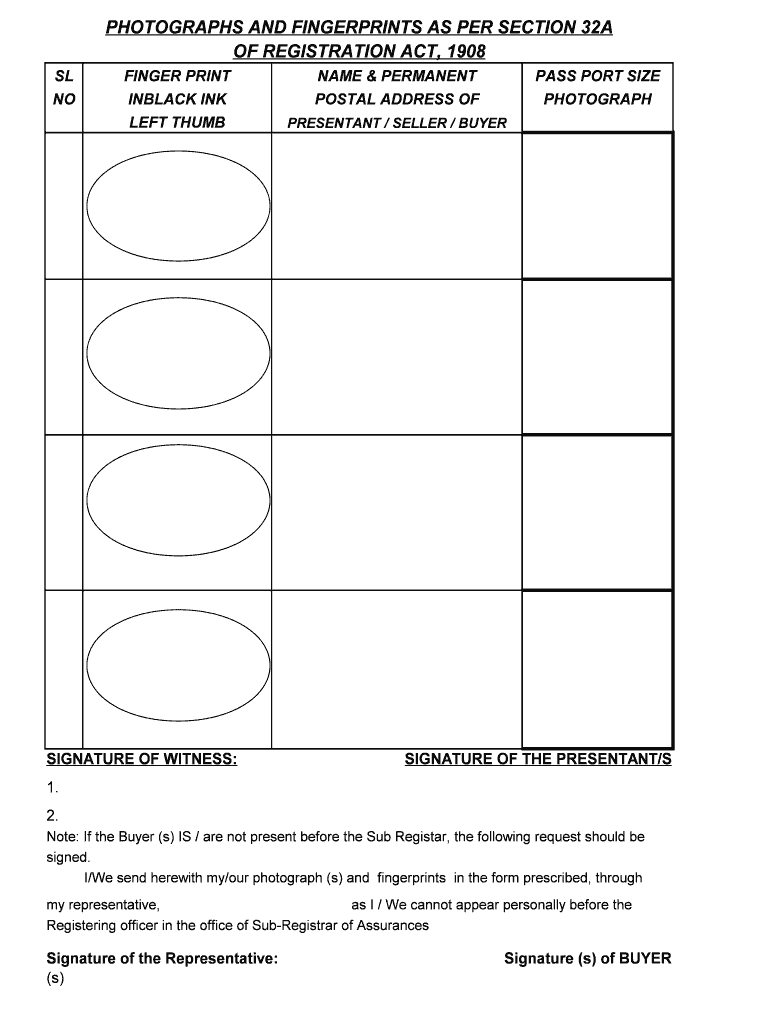 FINGER PRINT  Form