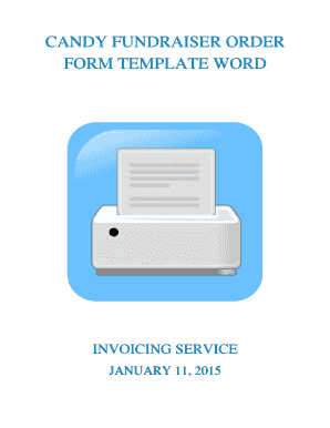 Candy Order Form Template