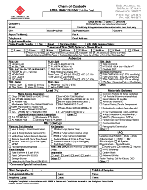 Emsl Forms