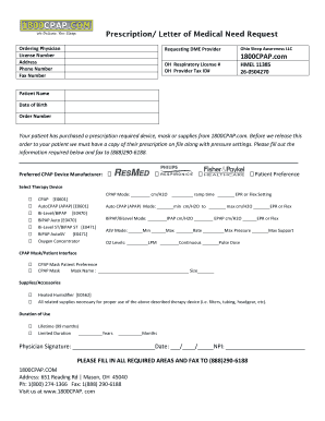 1800cpap Consultation Form