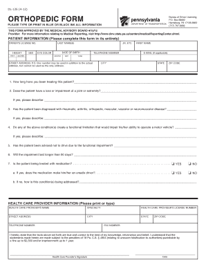 Pa Dmv Dl 126 PDF Form