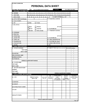 Csc Pds Form