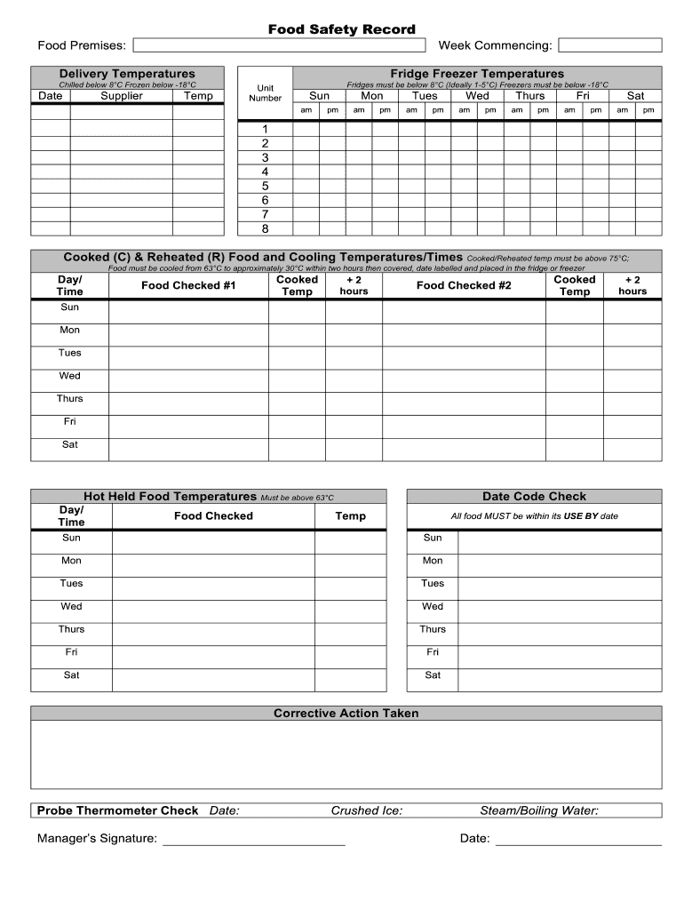 WDC Food Trading Form