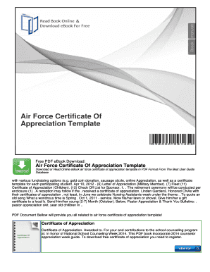 Air Force Promotion Certificate Template  Form