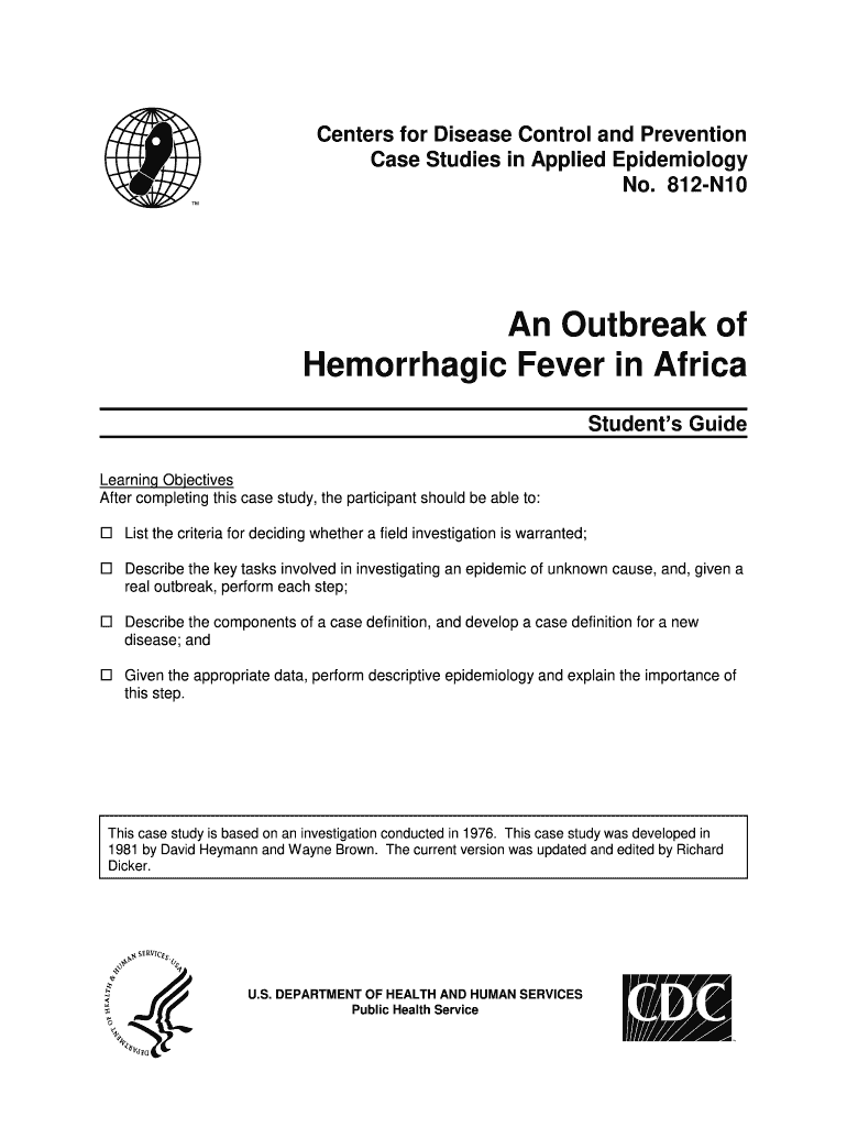 Get and Sign an Outbreak of Hemorrhagic Fever in Africa  Library  Library Tephinet 2010-2022 Form