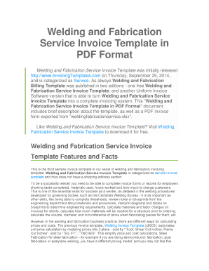 Fabrication Bill Format in Word