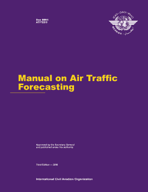 Manual on Air Traffic Forecasting Icao  Form