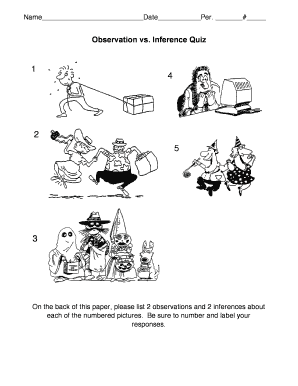 Observation Vs Inference Pictures  Form