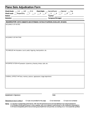 Piano Solo Adjudication Form Carrollton Christian Academy Ccasaints