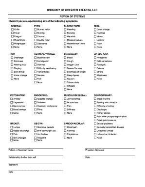 UROLOGY of GREATER ATLANTA LLC  Form