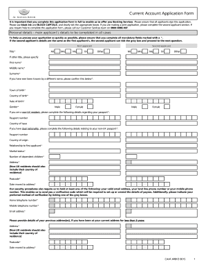 Al Rayan Bank Transfer Application Form