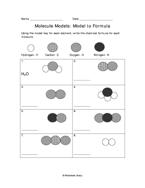 Molecule Models Model to Formula Huskers K12 Mo