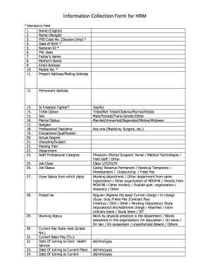 Hrm Dghs  Form