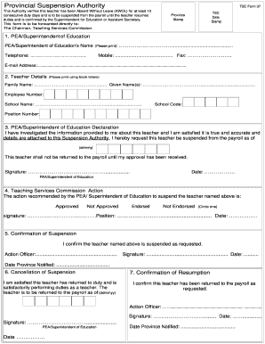 Png Tsc Forms